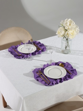 Набор салфеток «Этель» Ivory, 30×40 см-2 шт., сиреневый, 100% лён, 170 г/м²