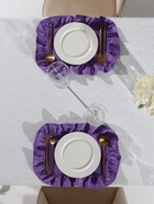 Набор салфеток «Этель» Ivory, 30×40 см-2 шт., сиреневый, 100% лён, 170 г/м² - фото 809609449