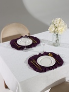 Набор салфеток «Этель» Ivory, 30×40 см-4 шт., фиолетовая, 100% лён, 170 г/м² - фото 809609459