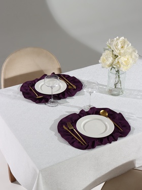 Набор салфеток «Этель» Ivory, 30×40 см-4 шт., фиолетовая, 100% лён, 170 г/м²