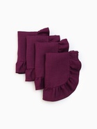 Набор салфеток «Этель» Ivory, 30×40 см-4 шт., фиолетовая, 100% лён, 170 г/м² - фото 809609469