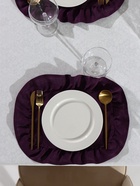 Набор салфеток «Этель» Ivory, 30×40 см-4 шт., фиолетовая, 100% лён, 170 г/м² - фото 809609463