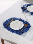 Набор салфеток «Этель» Ivory, 30×40 см-2 шт., синий, 100% лён, 170 г/м² - фото 809609473