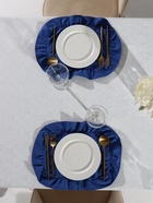 Набор салфеток «Этель» Ivory, 30×40 см-2 шт., синий, 100% лён, 170 г/м² - фото 809609475