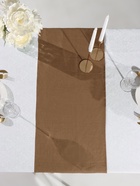 Дорожка на стол «Этель» Ivory, 40×150 см, коричневая, лён 100% - фото 809609488