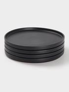 Набор тарелок Доляна «Гранит», 4 шт., d=26 см, керамика, чёрный - Фото 2