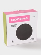 Набор тарелок Доляна «Гранит», 4 шт., d=26 см, керамика, чёрный - Фото 7