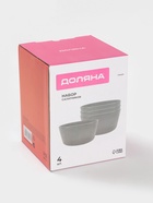 Набор салатников Доляна «Гранит», 4 шт., 800 мл, 14.5×7 см, керамика, серый - Фото 7