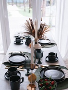 Набор салатников Доляна «Гранит», 4 шт., 800 мл, 14.5×7 см, керамика, коричневый - Фото 9