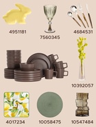 Набор салатников Доляна «Гранит», 4 шт., 800 мл, 14.5×7 см, керамика, коричневый - Фото 6