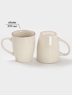 Набор посуды Доляна «Альпийский крем», керамика, 24 предмета: кружки 6 шт., тарелки 12 шт. d=20/27 см, салатники 6 шт., бежевый - Фото 2