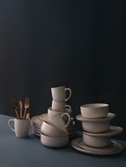 Набор посуды Доляна «Альпийский крем», керамика, 24 предмета: кружки 6 шт., тарелки 12 шт. d=20/27 см, салатники 6 шт., бежевый - Фото 9