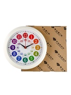 Часы настенные «Время учиться», детские, развивающие, d=29 см, бесшумные, плавный ход, белые - Фото 6