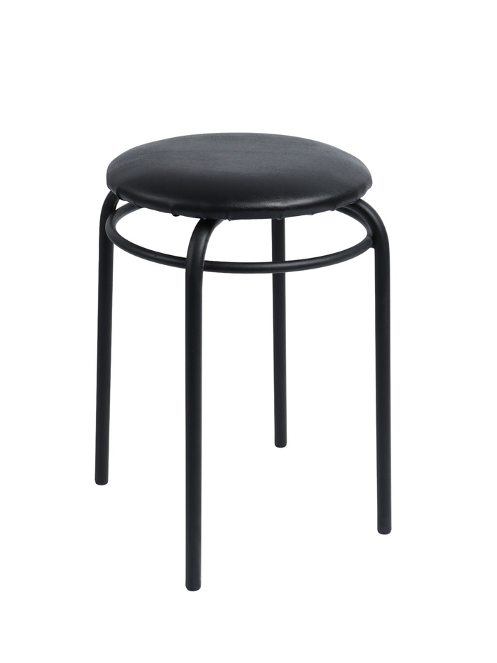 УЦЕНКА Табурет «Кольцо» Черный/черный - Фото 1
