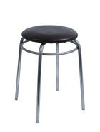 УЦЕНКА Табурет для кухни «Клик Мебель. Кольцо», искусственная кожа, цвет серебристый металлик/шоколадная рептилия - Фото 3