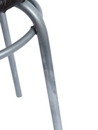 УЦЕНКА Табурет для кухни «Клик Мебель. Кольцо», искусственная кожа, цвет серебристый металлик/шоколадная рептилия - Фото 4