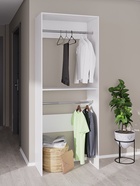 Вешалка модульной гардеробной системы «Модус», 2090×800×420 мм, цвет белый - Фото 1