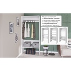 Вешалка модульной гардеробной системы «Модус», 2090×800×420 мм, цвет белый - Фото 6