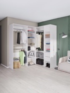 Вешалка модульной гардеробной системы «Модус», 2090×1000×520 мм, цвет белый - Фото 3