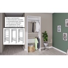 Вешалка модульной гардеробной системы «Модус», 2090×1000×520 мм, цвет белый - Фото 6