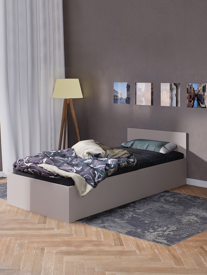 Кровать односпальная «Лора», 900×2000 мм, цвет кашемир - Фото 1