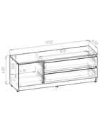 Тумба под ТВ «Лора», 480×1330×400 мм, цвет кашемир 10889321