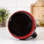Чайник со свистком «Кармен», 3 л, фиксированная ручка, индукция, цвет чёрно-красный - Фото 4
