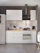 Кухонный гарнитур для маленькой кухни «Зара», 1500×600 мм, цвет белый - Фото 1