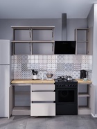 Кухонный гарнитур для маленькой кухни «Лора», 1500×600 мм, цвет кашемир - Фото 3