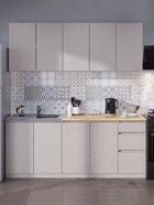 Кухонный гарнитур для маленькой кухни «Лора», 2000×600 мм, цвет кашемир - Фото 1