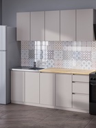 Кухонный гарнитур для маленькой кухни «Лора», 2000×600 мм, цвет кашемир - Фото 2