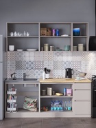 Кухонный гарнитур для маленькой кухни «Лора», 2000×600 мм, цвет кашемир - Фото 6