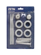 Набор для подключения радиатора ZEIN, 1" × 3/4", с тремя кронштейнами - Фото 3