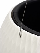 Кашпо для цветов «Жемчужина», 7 л, d=36 см, h=22 см, пластик, со вставкой, подвесное, белое - Фото 4