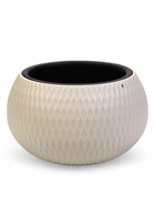 Кашпо для цветов «Жемчужина», 7 л, d=36 см, h=22 см, пластик, со вставкой, бежевое - Фото 3