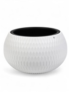 Кашпо для цветов «Жемчужина», 7 л, d=36 см, h=22 см, пластик, со вставкой, белое - Фото 3