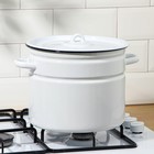 Кастрюля эмалированная, 9 л, d=26 см, цилиндрическая, МИКС - Фото 4