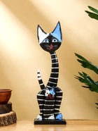 Сувенир "Кошка с котёнком" дерево 9х5х30 см - фото 47219730