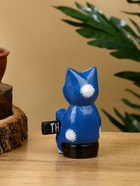 Сувенир «Кот с табличкой WELCOME», 8×4×10 см, дерево, синий 10615578 - фото 16701024