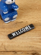 Сувенир «Кот с табличкой WELCOME», 8×4×10 см, дерево, синий 10615578 - фото 16701027