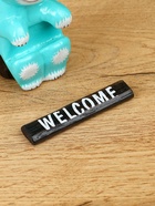 Сувенир «Кот с табличкой WELCOME», 8×4×10 см, дерево, бирюзовый 10615579 - фото 16701033