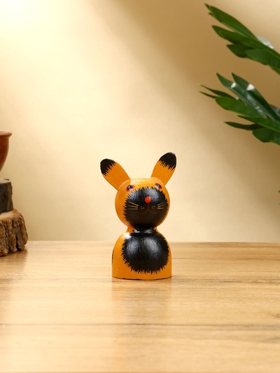 Набор сувенирный «Зайки», h=14 см, h=13 см, h=10 см, дерево, рыжий