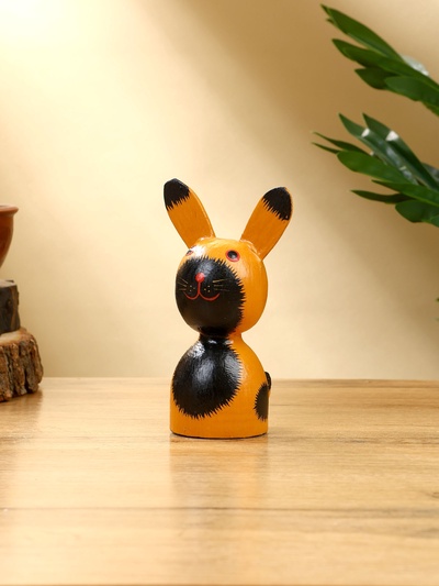 Набор сувенирный «Зайки», h=14 см, h=13 см, h=10 см, дерево, рыжий