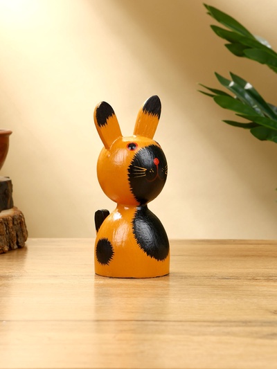 Набор сувенирный «Зайки», h=14 см, h=13 см, h=10 см, дерево, рыжий