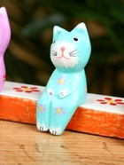 Сувенир "Котики на скамейке" дерево 18х4х7 см 10615625 - фото 16740257