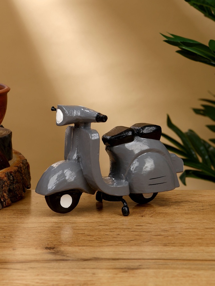 Сувенир «Мопед», 15×9×10 см, дерево, серый - Фото 1
