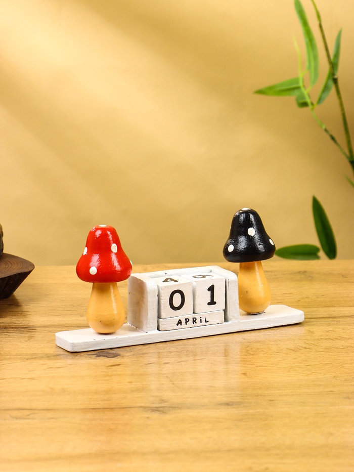 Календарь настольный «Мухоморчики», 20×6×9 см, дерево - Фото 1