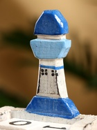 Календарь настольный «Маяк», 7×4×11 см, дерево, бело-синий 10615684 - фото 16890721