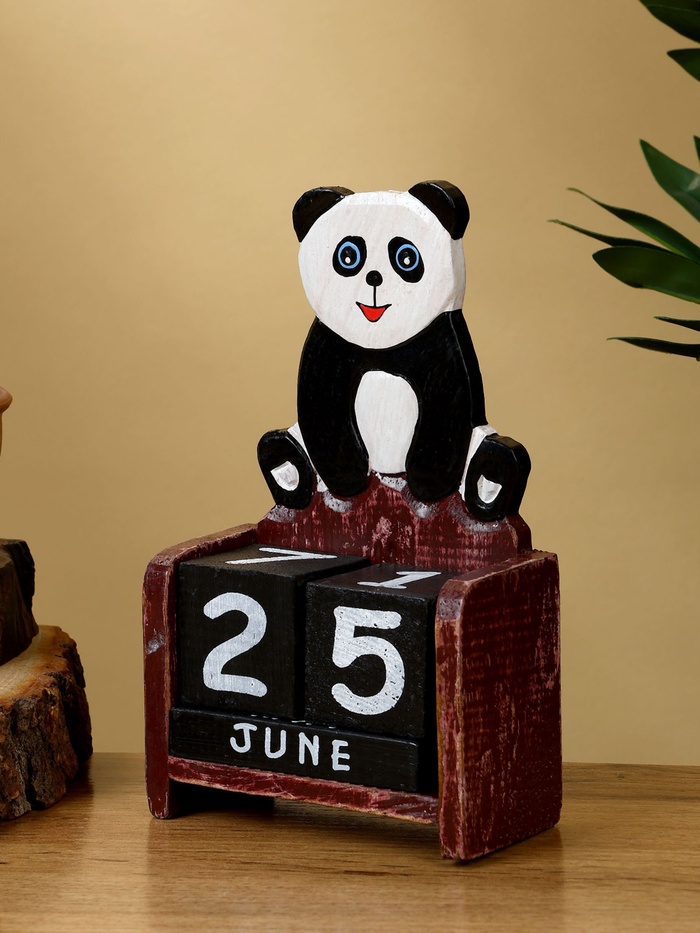 Календарь настольный «Панда», 11×5×14 см, дерево - Фото 1