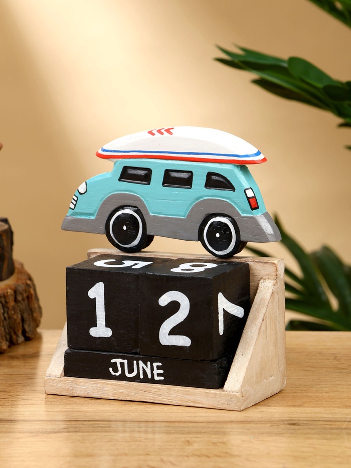 Календарь настольный «Машинка», 11×5×14 см, дерево